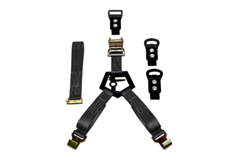 N-Fab Bed Mounted Rapid Tire Strap Universal - Gloss Black - Black Strap thumbnail 5