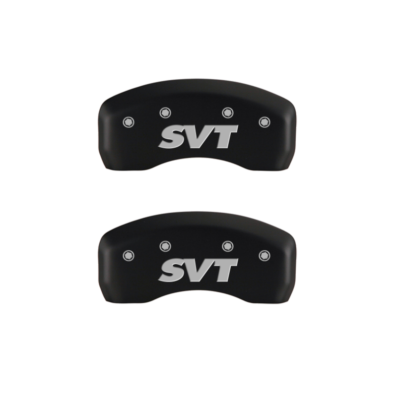 MGP 4 Caliper Covers Engraved Front & Rear SVT Red finish silver ch thumbnail 7