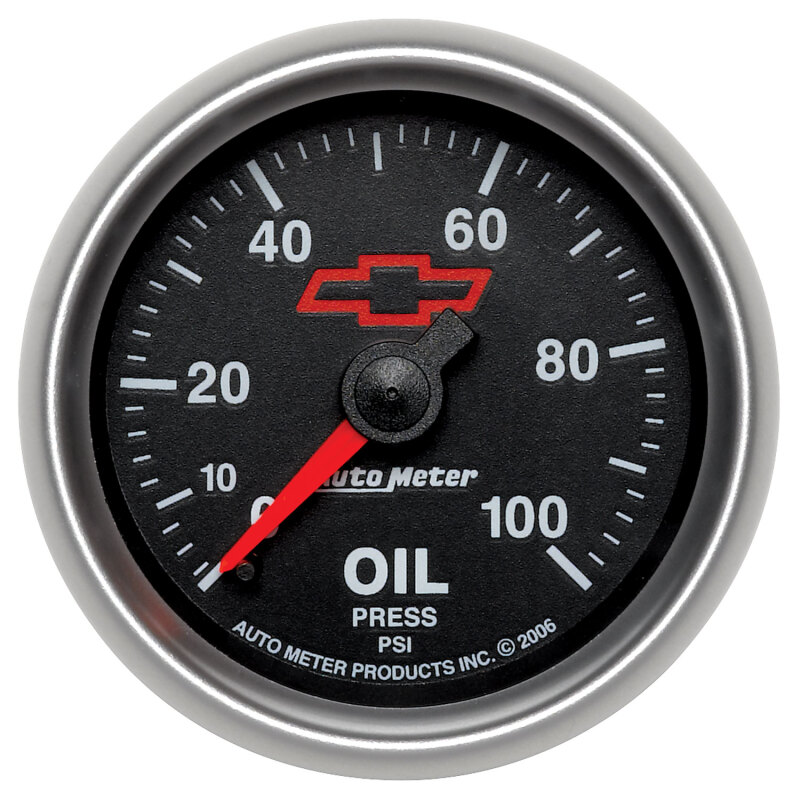 Autometer Sport-Comp II GM 52mm 0-100 PSI Mechanical Oil Pressure Gauge