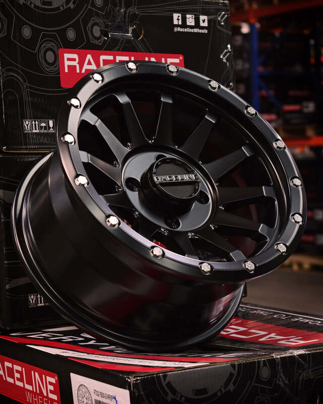 Raceline A95B Trophy 14x7in / 4x110 BP / 10mm Offset / 83.8mm Bore - Satin Black Wheel thumbnail 3