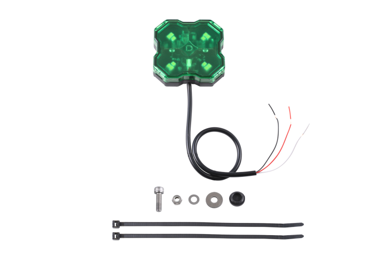 Diode Dynamics Stage Series Single Color LED Rock Light - Green Hookup (one) thumbnail 2