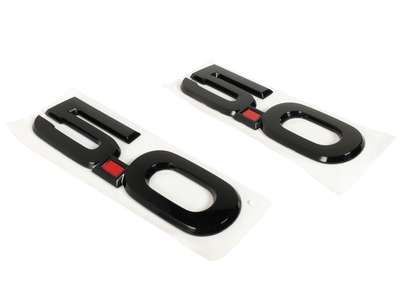 Ford Racing 15-17 Ford Mustang 5.0L Fender Emblem Black thumbnail 7