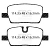 EBC 2020+ Cadillac CT4 Sport 2.0T Greenstuff Rear Brake Pads thumbnail 9