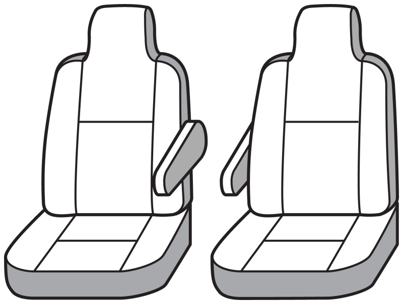 Covercraft 16-25 Chevrolet Express Carhartt Super Dux SeatSaver Front Row Custom Seat Cover- Gravel