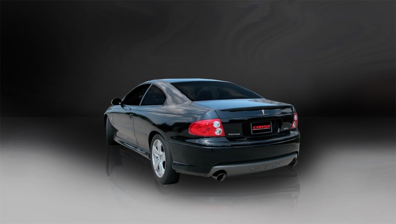 Corsa 05-06 Pontiac GTO 6L V8 2.5in Sport Cat-Back Exhaust + XPipe w/Dual Exit Single 4in BlackTips thumbnail 7