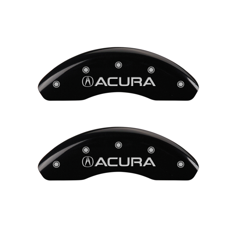 MGP 4 Caliper Covers Engraved Front Acura Rear ILX Black Finish Silver Char 2017 Acura ILX thumbnail 3