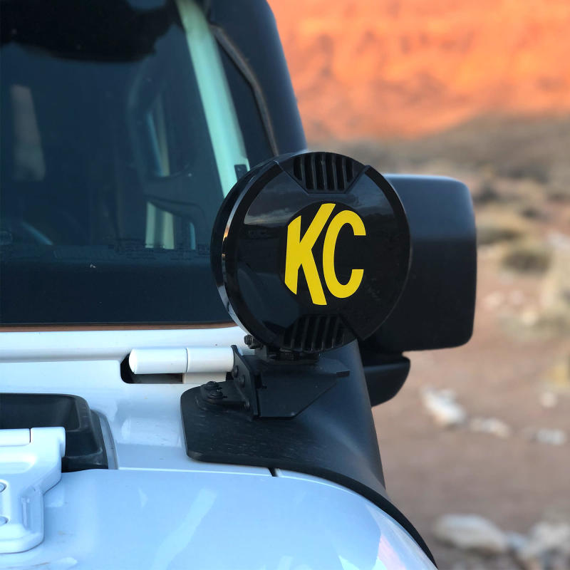 KC HiLiTES 6in. Light Shield / Hard Cover for SlimLite LED - Black thumbnail 4