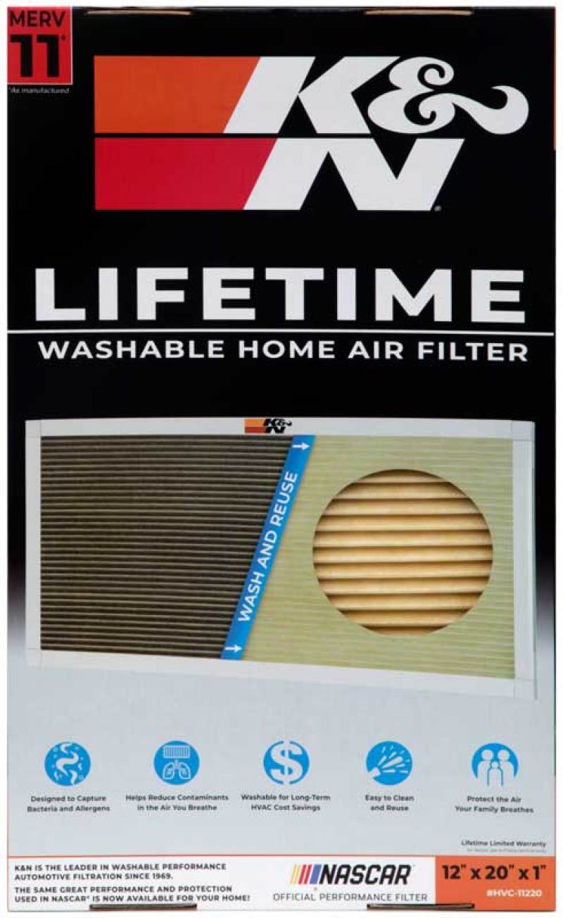 K&N HVAC Filter - 12 X 20 X 1 thumbnail 6