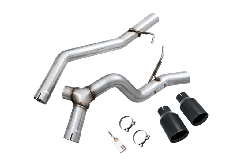 AWE Tuning 2020+ Jeep Gladiator 3.6L Trail-to-Tread (Dual Exhaust) Conversion Kit w/Diamond Blk Tips thumbnail 6