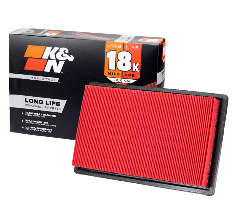 K&N Advantage Air Filter 18K Miles Mercedes Benz C250 L4-2.0L F/I 2014-2018 thumbnail 3