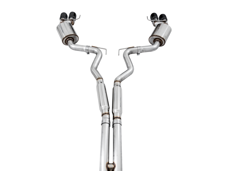 AWE Tuning 2018+ Ford Mustang GT (S550) Cat-Back Exhaust - Touring Edition (Quad Diamond Black Tips)
