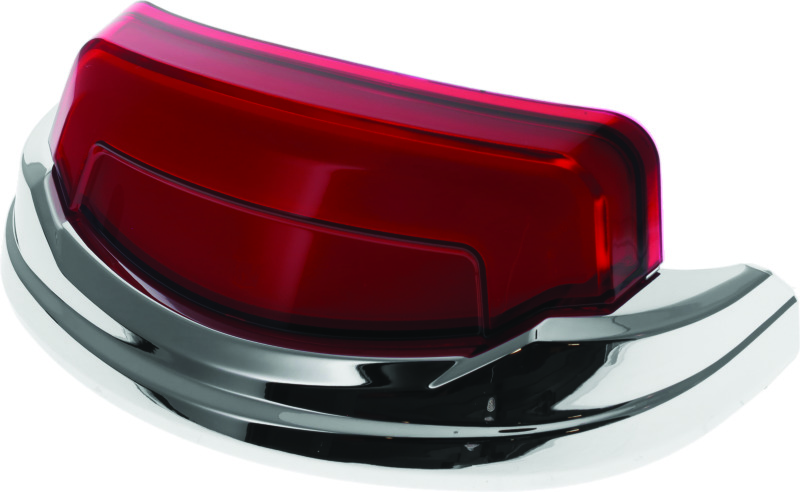 Kuryakyn Tracer Rear Fender Tip Light Chrome Red Lens