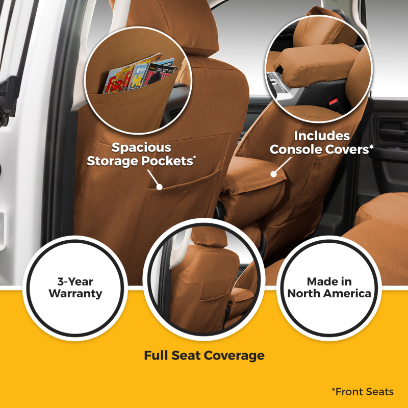 Covercraft 24-26 Toyota Grand Highlander Carhartt PrecisionFit Custom Second Row Seat Covers thumbnail 3