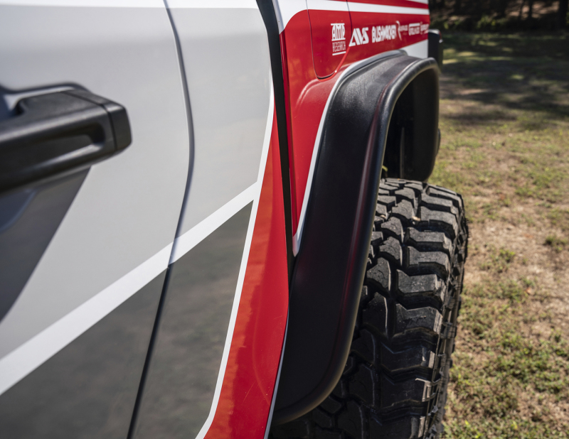 2020 Jeep Gladiator Launch Edition Flat Style Flares 4pc - Black - Image 6