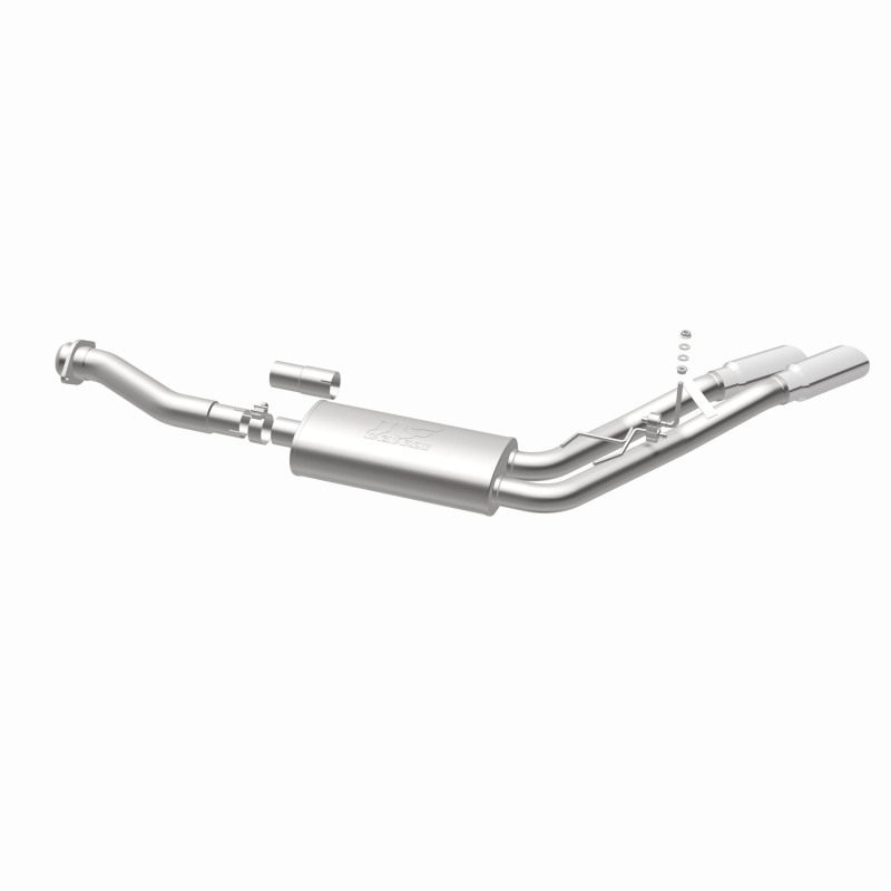 MagnaFlow 11-13 Ford F-150 Pickup Dual Same Side Before P/S Rear Tire Stainless CatBack Perf Exhaust thumbnail 8