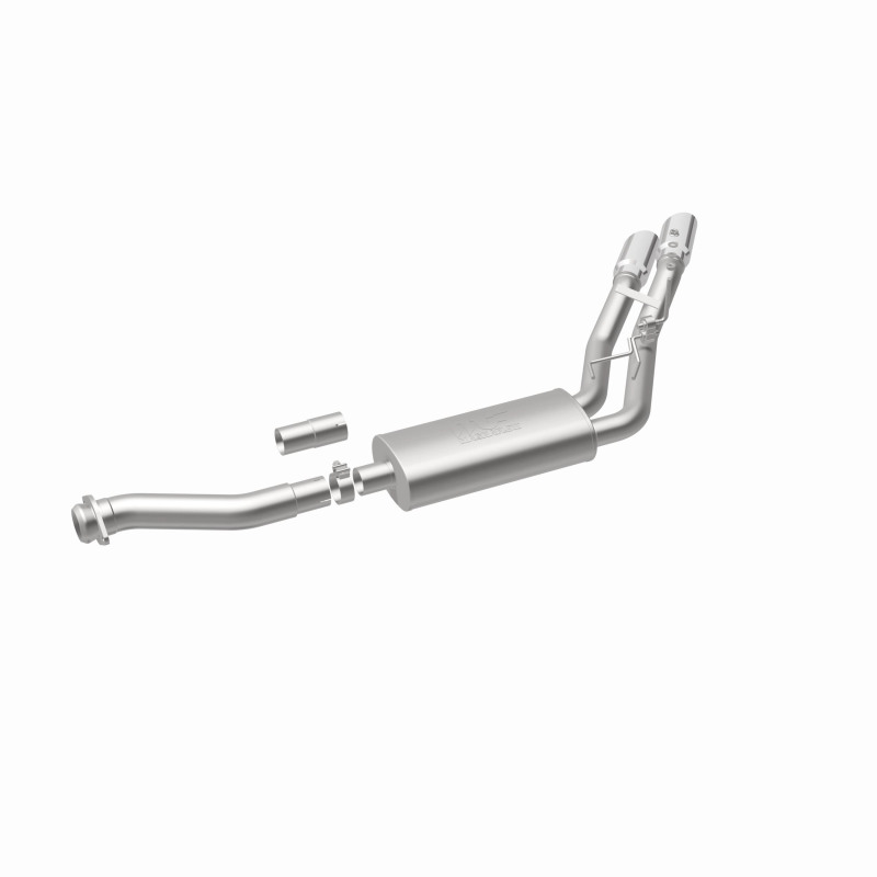 MagnaFlow 11-13 Ford F-150 Pickup Dual Same Side Before P/S Rear Tire Stainless CatBack Perf Exhaust thumbnail 9