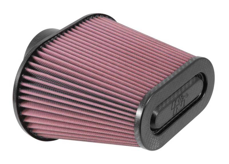 K&N Universal Air Filter 3 11/16in Flange x 8 3/4 x 5 1/2in Base x 6 3/8 x 3 3/16in Top x 7in Height thumbnail 2