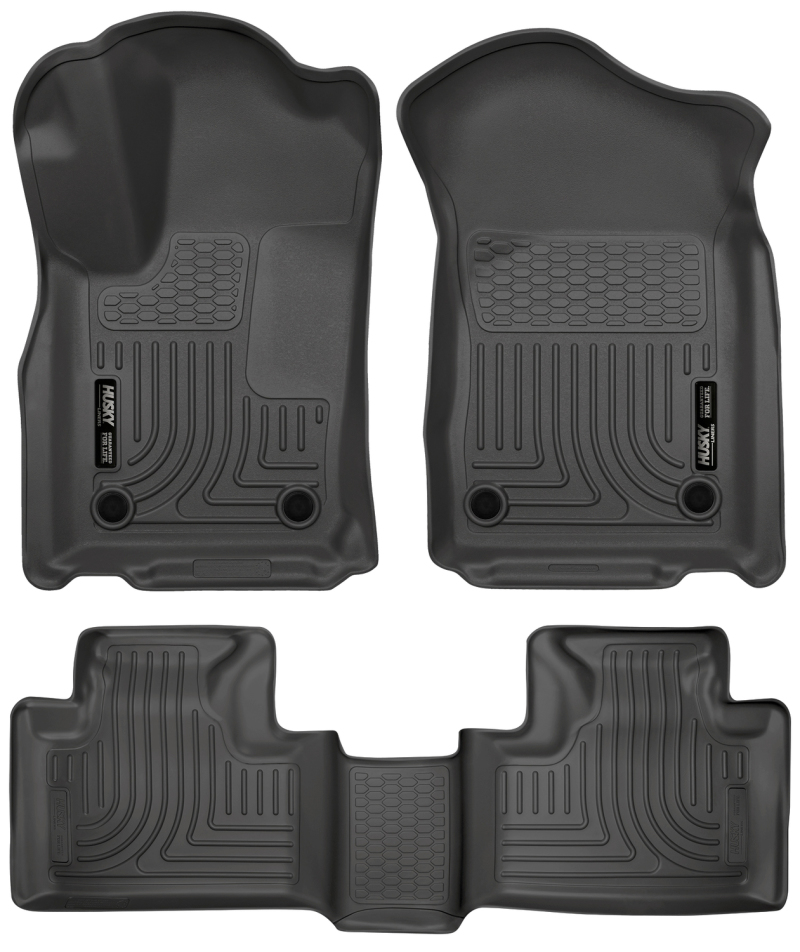 Husky Liners 16-22 Dodge Durango Weatherbeater Black Front & 2nd Seat Floor Liners thumbnail 2
