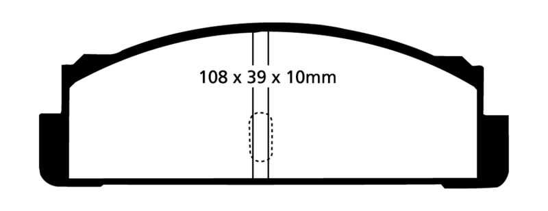 EBC 68-83 Fiat 124 1.6 Greenstuff Rear Brake Pads thumbnail 2