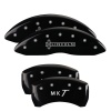 MGP 4 Caliper Covers Engraved Front Lincoln Engraved Rear MKT Black finish silver ch thumbnail 8