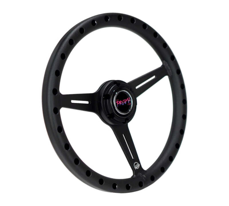 NRG Aluminum Steering Wheel 330mm - Extra Light - Ergonomic Grip - Anadized Black thumbnail 2