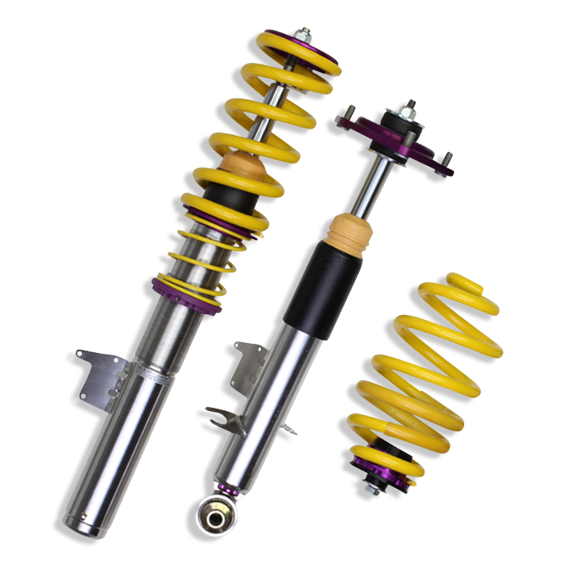 KW Variant 3 Coilover Kits 35220069 Kits, 3, 0.9 - 2.0 in. Lowered Front, 1.4 - 2.6 in. Lowered Rear, Shocks, Yellow Powdercoated Springs, BMW, Kit thumbnail 9