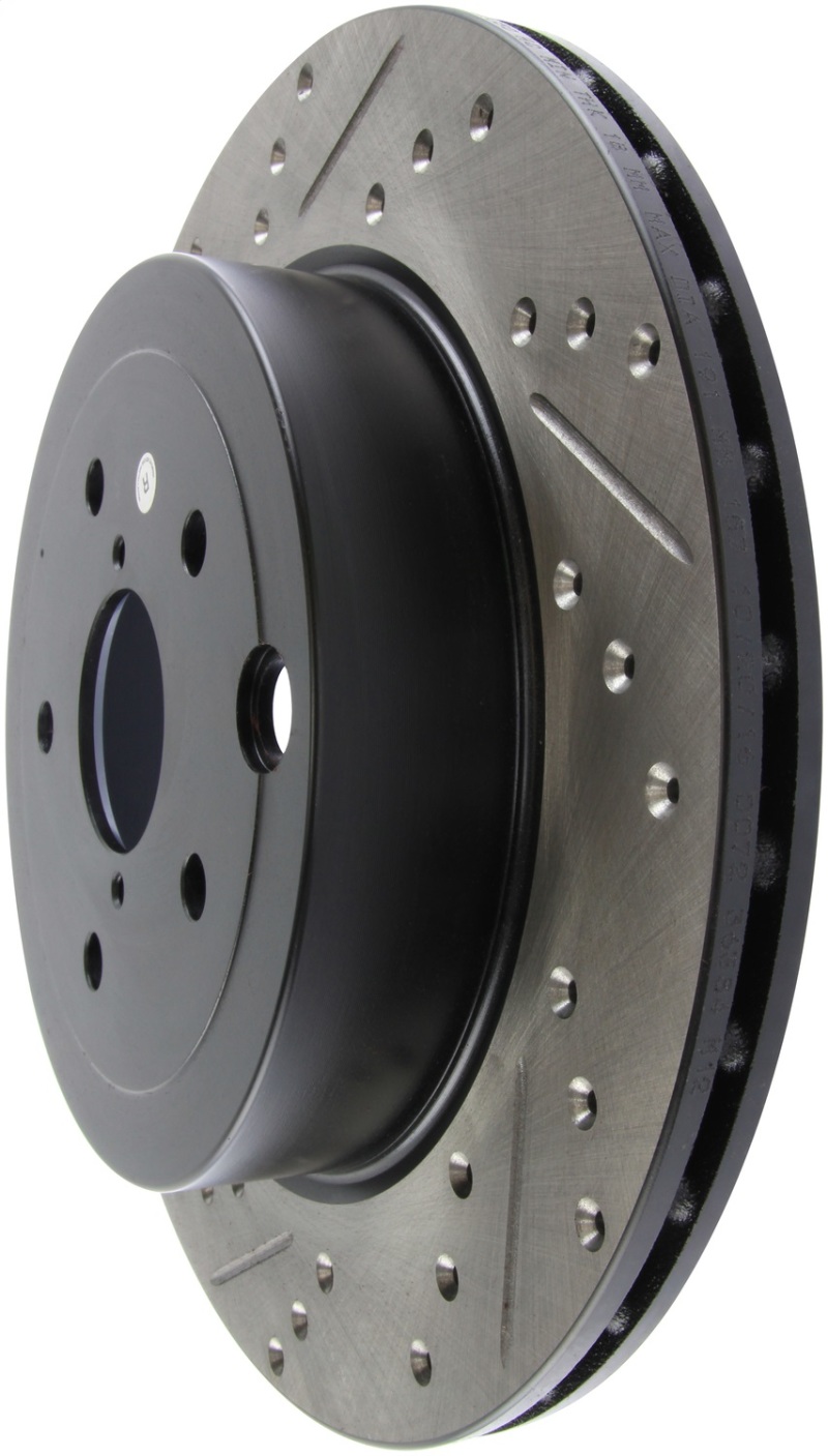 StopTech 08+ Subaru STI (Will Not Fit 05-07) Slotted & Drilled Sport Brake Rotor thumbnail 6