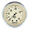 Autometer 2-1/16 inch Mechanical Antique Beige Water Temp Gauge 120-240 Deg F thumbnail 7