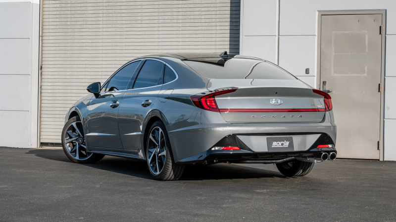 Borla 21-23 Hyundai Sonata SEL Plus/Limited 1.6L L4 (T) FWD S-Type Cat-Back Exhaust - Bright Chrome thumbnail 3