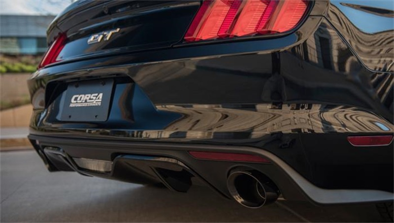 Corsa 2015-2017 Ford Mustang GT Convertible 5.0L V8 Black Xtreme Dual Rear Exit Exhaust thumbnail 9