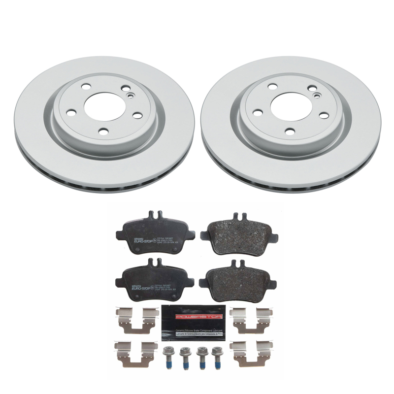 Power Stop 18-19 Mercedes-Benz CLA250 Front & Rear Euro-Stop Brake Kit (1x psbESK8266, 1x psbESK7378) thumbnail 4