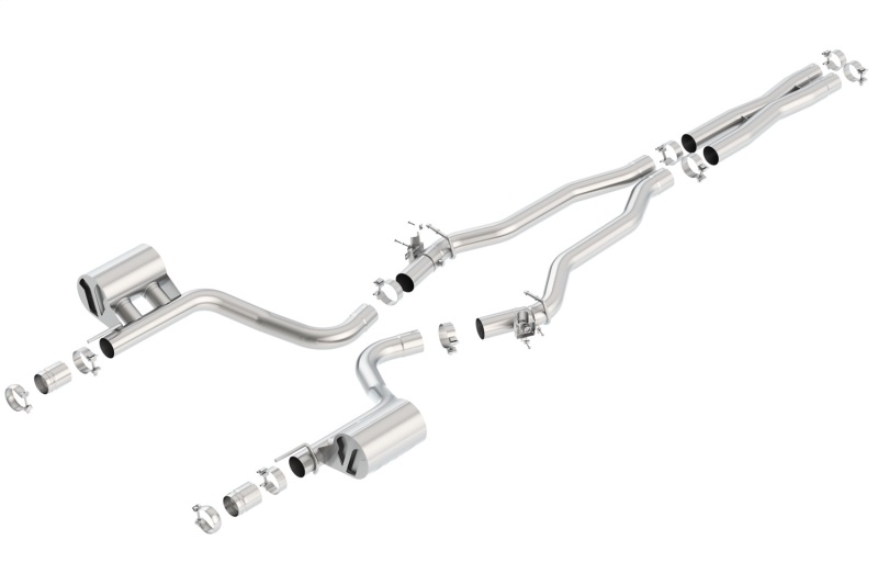 Borla 2015 Dodge Challenger Hellcat 6.2L V8 ATAK Catback Exhaust No Tips Factory Valance thumbnail 4
