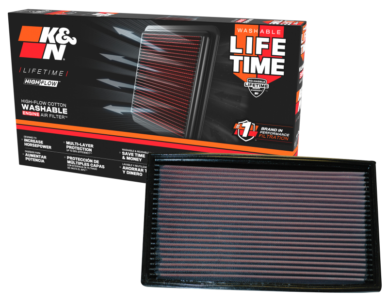 K&N Replacement Air Filter JAGUAR XKR 4.0L-V8 SUPERCHARGED & XK8 4.0L-V8; 1998-2000 thumbnail 7