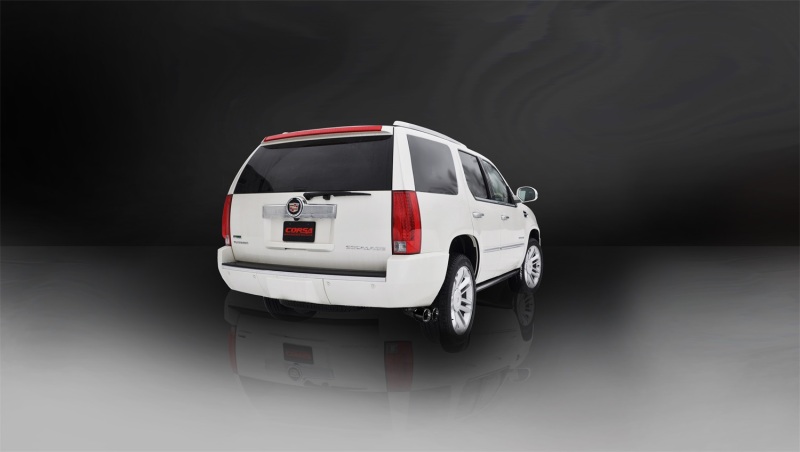 Corsa 2011-2014 Cadillac Escalade 6.2L V8 3in Cat-Back Single Side w Twin 4in Black Pro-Series Tips thumbnail 9