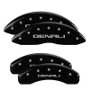 MGP 4 Caliper Covers Engraved Front & Rear Denali Black finish silver ch thumbnail 8
