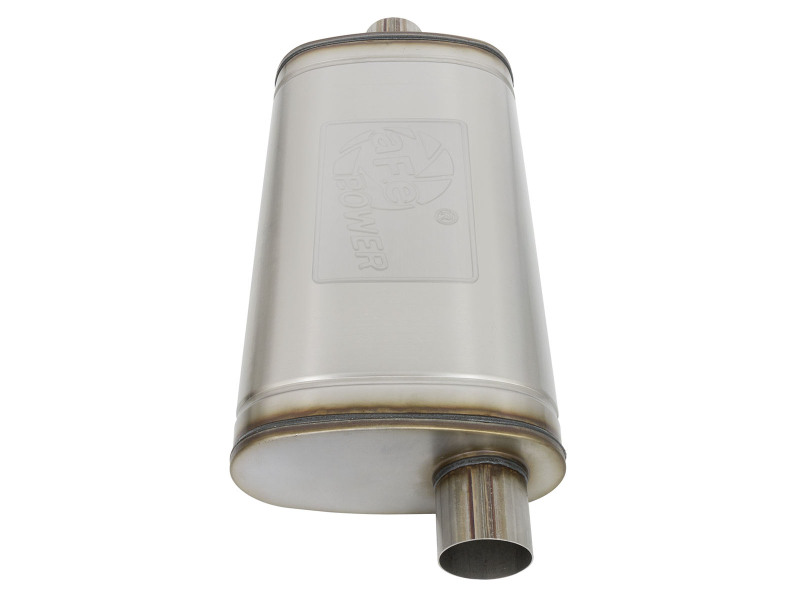 aFe MACH Force XP SS Muffler 3in Center Inlet / 3in Offset Outlet 22in L x 11n W x 6in H Body thumbnail 7