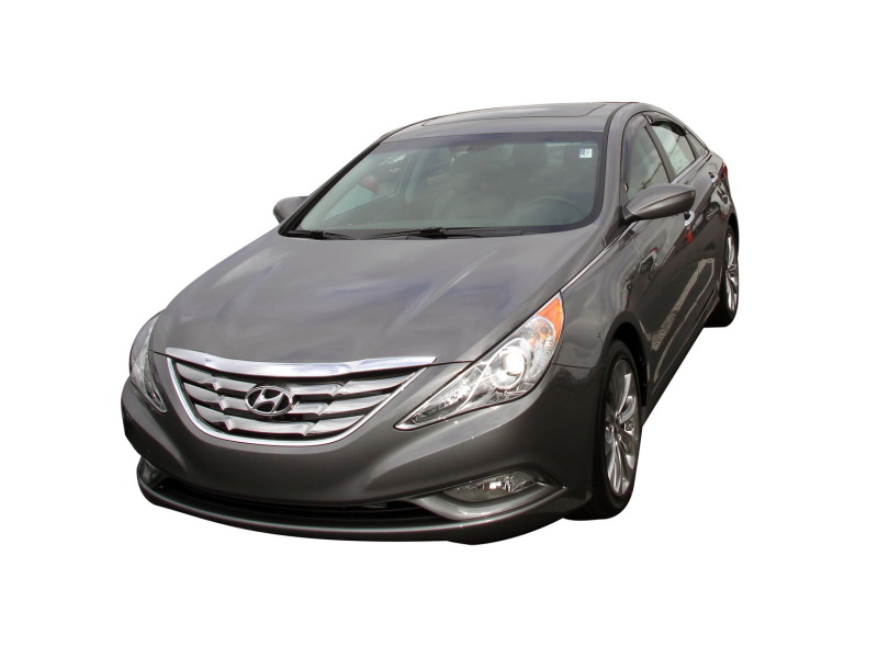 AVS 11-14 Hyundai Sonata (New Body Style) Ventvisor Outside Mount Window Deflectors 4pc - Smoke thumbnail 2