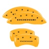 MGP 4 Caliper Covers Engraved Front & Rear With out stripes/Dodge Yellow finish black ch thumbnail 8