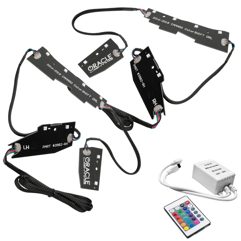 Oracle 16-18 Chevy Camaro RGB+W Headlight DRL Kit - ColorSHIFT w/ Simple Controller