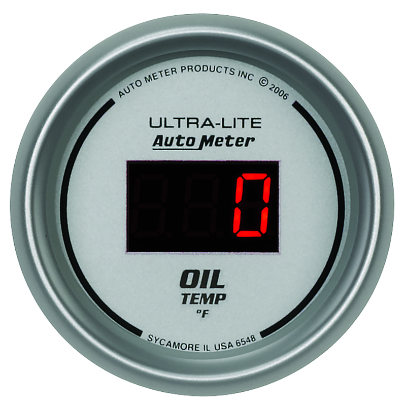 Autometer Ultra-Lite 52MM 0-340 Deg F Digital Oil Temperature thumbnail 2