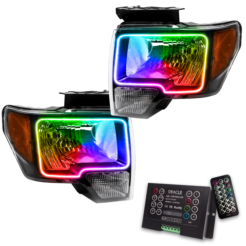 Oracle 09-14 Ford F-150 LED HL - Black - ColorSHIFT w/ 2.0 Controller thumbnail 2