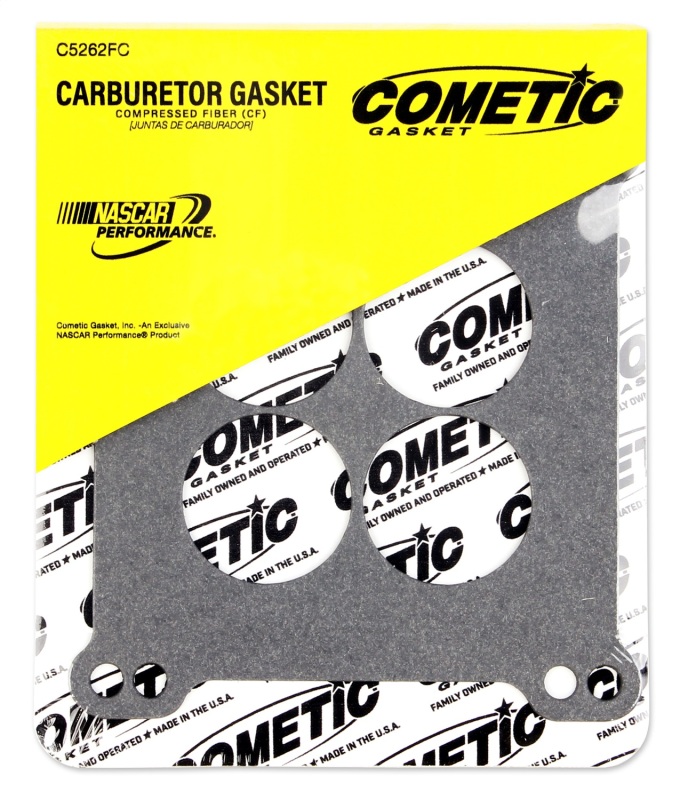 Cometic Holley 4 BBL .060in Fiber Carburetor Mounting Gasket - 4 Hole - 1.750in Holes thumbnail 4