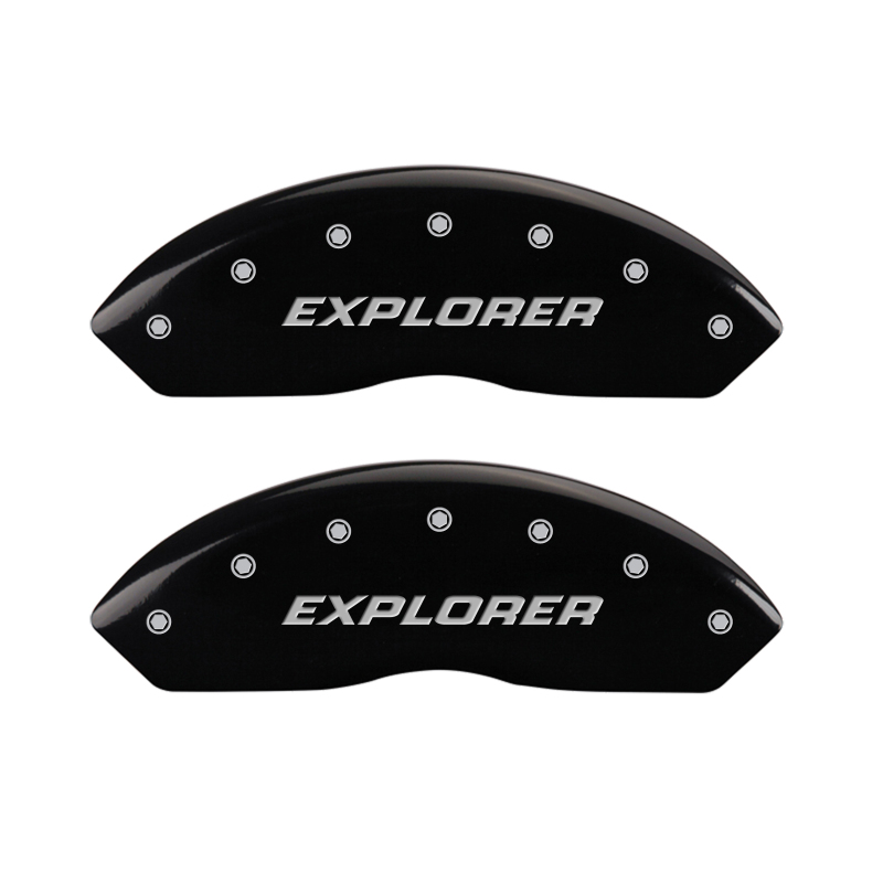 MGP 4 Caliper Covers Engraved Front & Rear Explorer/2011 Black Finish Silver Char 2010 Ford Explorer thumbnail 4