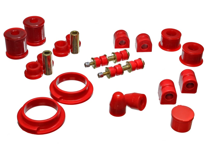 Energy Suspension 00-04 Ford Focus Red Hyper-flex Master Bushing Set thumbnail 3