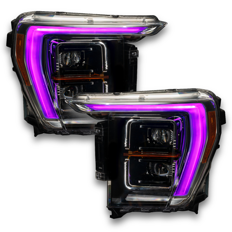 Oracle 21-22 Ford F-150 ColorSHIFT RGB+W Headlight DRL Upgrade Kit w/ No Controller thumbnail 4