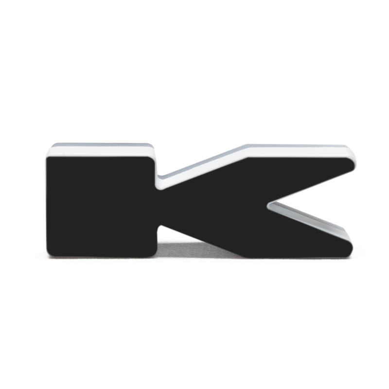 ORACLE Lighting Universal Illuminated LED Letter Badges - Matte Blk Surface Finish - K thumbnail 8