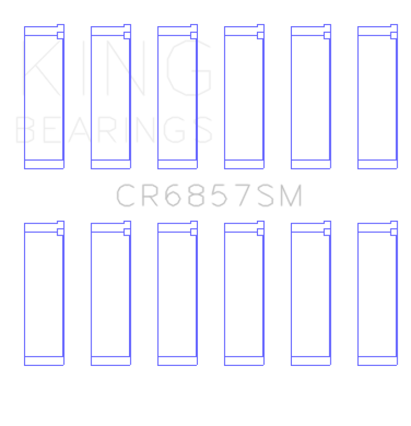 King Engine Bearings Chrysler Pentastar 3.6L ERB V6 (Size +.50mm) Connecting Rod Bearing Set thumbnail 3
