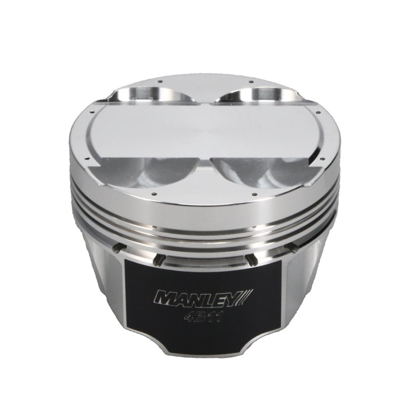 Manley Mitsubishi 4B11 86.5mm Bore 10.0:1 CR +2cc Dome Turbo Tuff Piston Set w/ Rings thumbnail 9