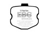 EBC Racing 06-13 Chevrolet Corvette (C6) Z06 7.0L SR-11 Sintered Race Front Brake Pads thumbnail 4