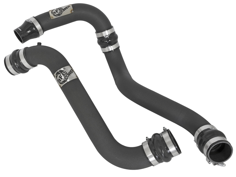 BladeRunner 3 IN Aluminum Hot and Cold Charge Pipe Kit Black